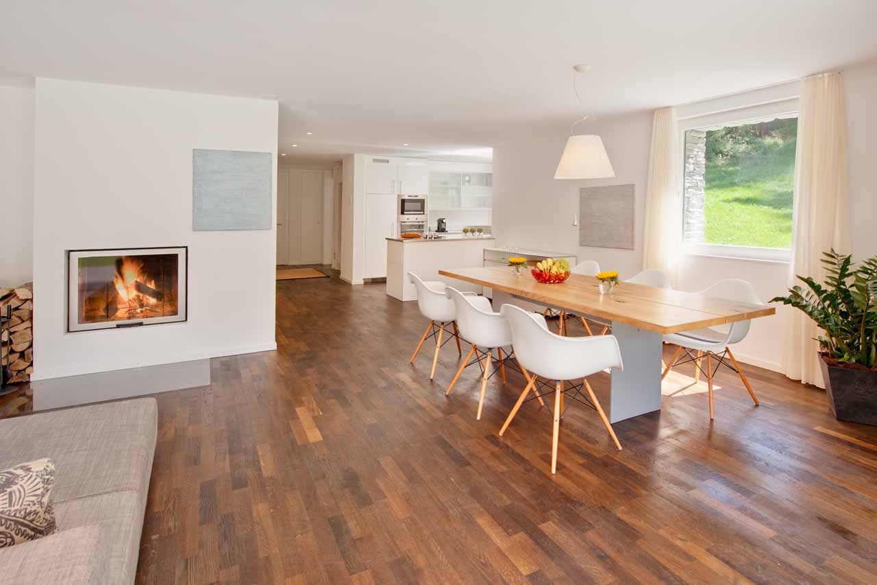 Dining area at Apartment Altesse 1 in Zermatt