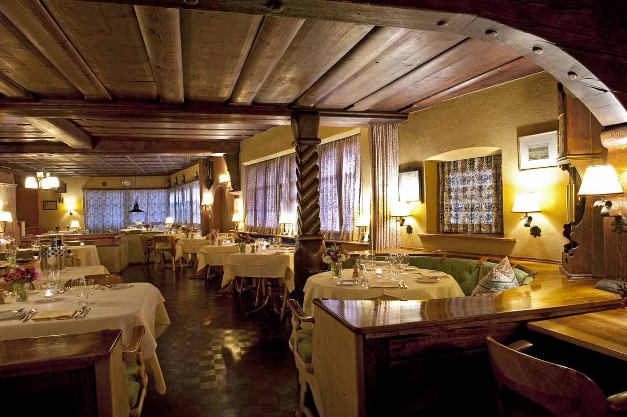 Interior of restaurant Chesa Grischuna Klosters